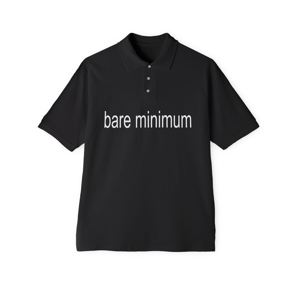 bare minimum black polo