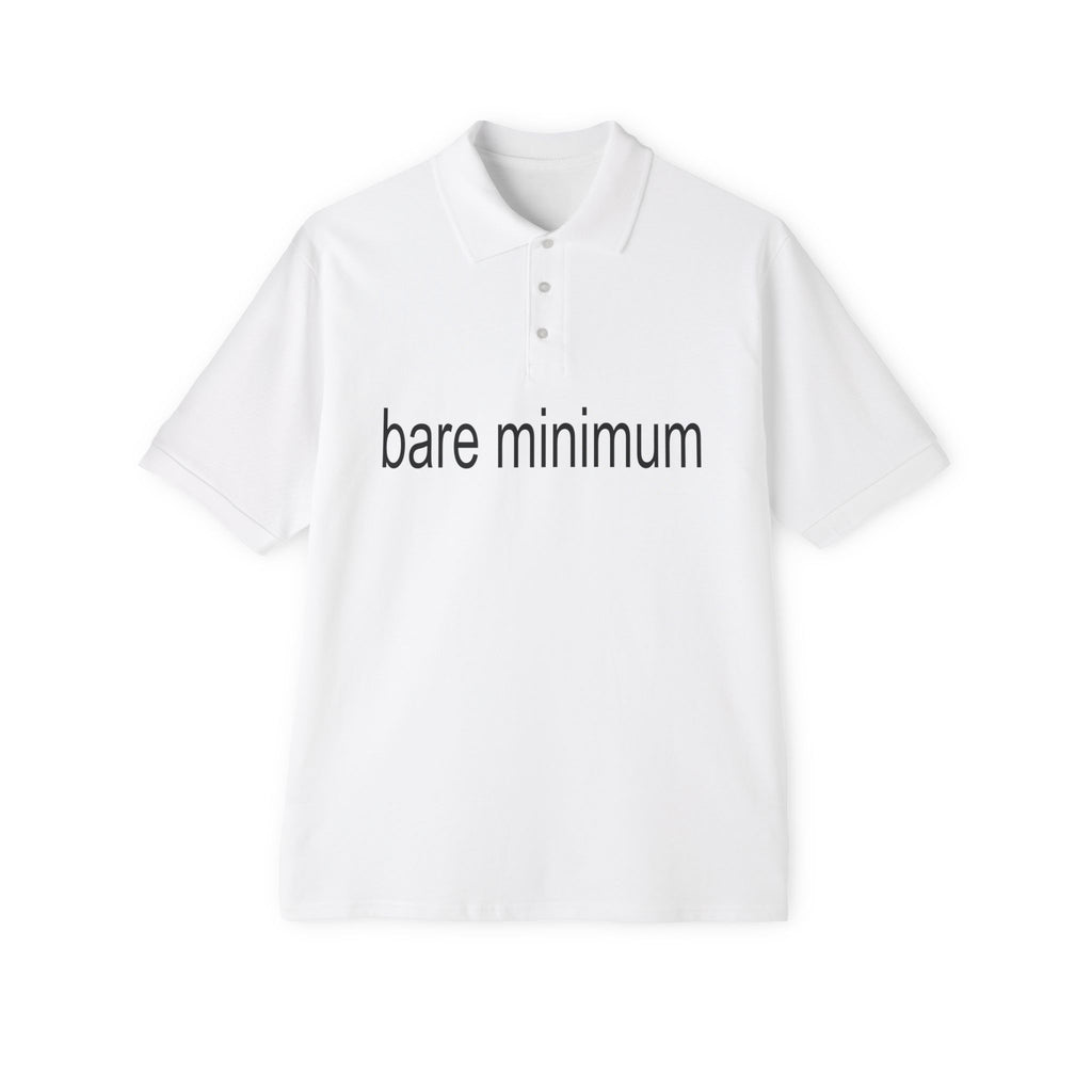 bare minimum white polo