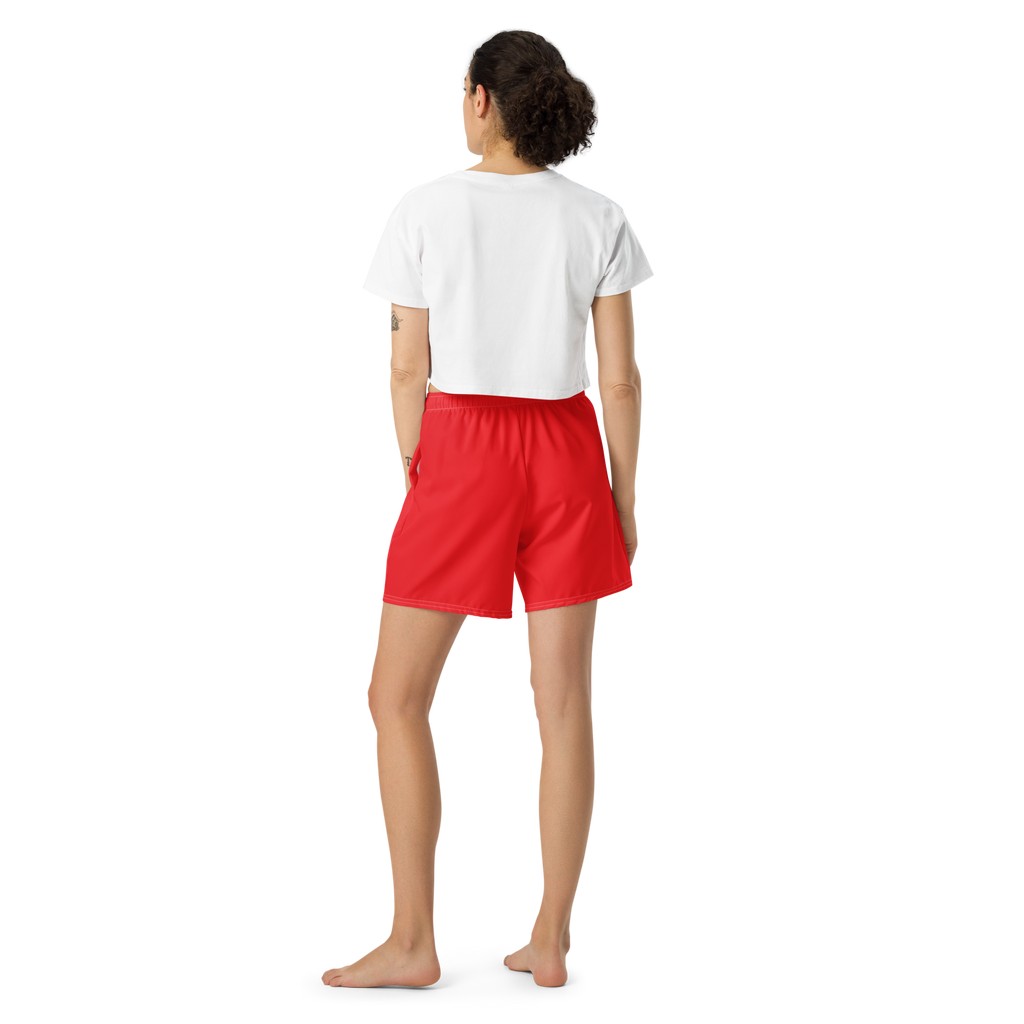 basic red shorts