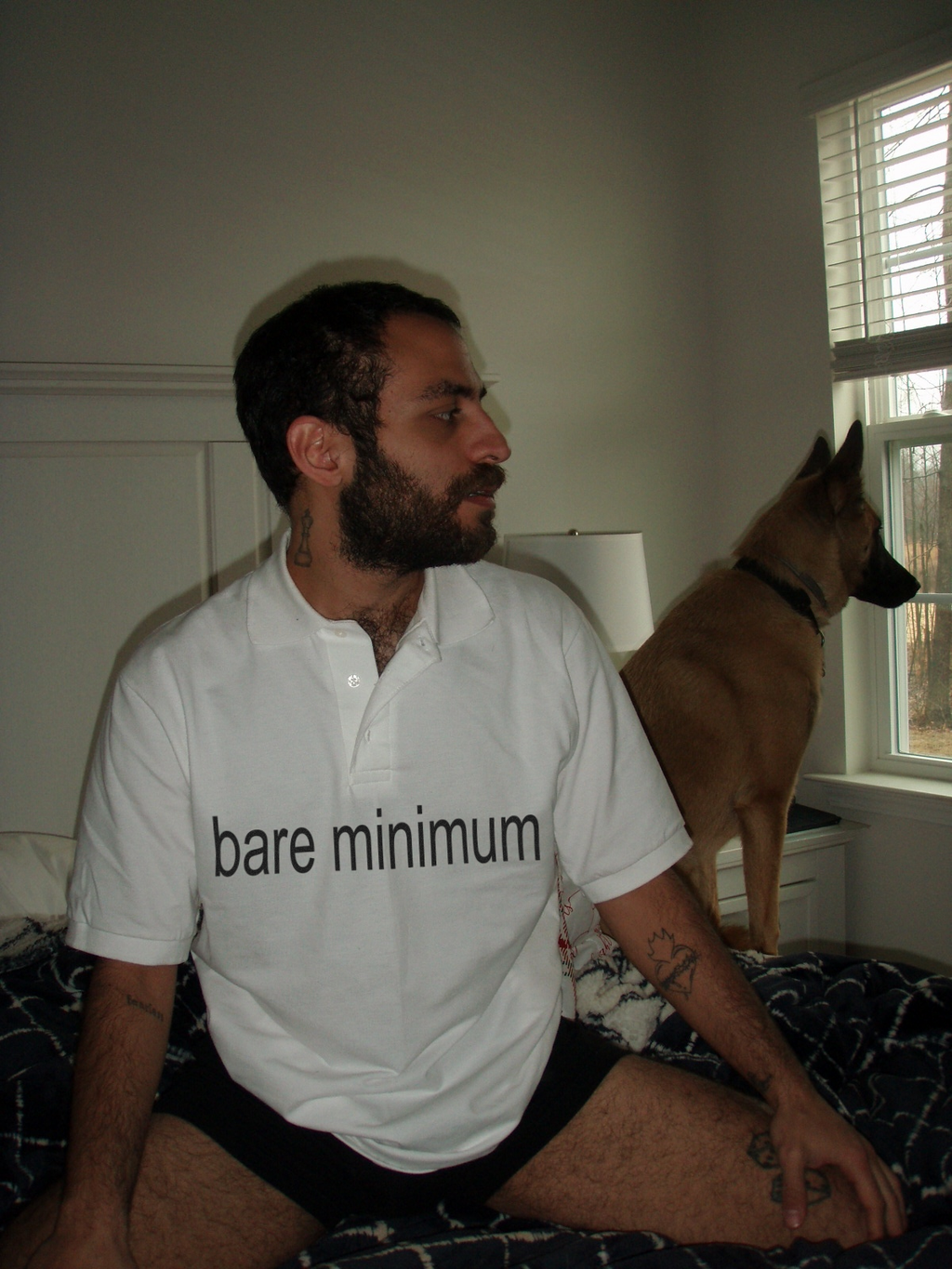 bare minimum white polo