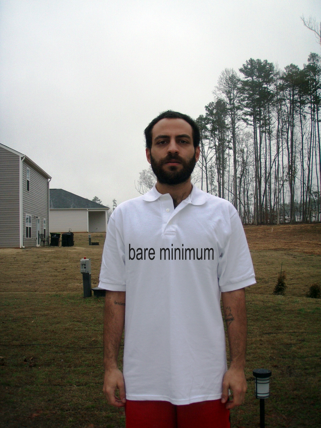 bare minimum white polo